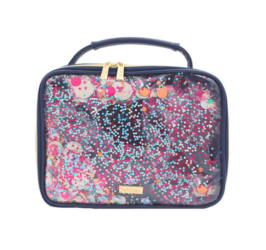 Navy in Love Confetti Insulated Lunch Box