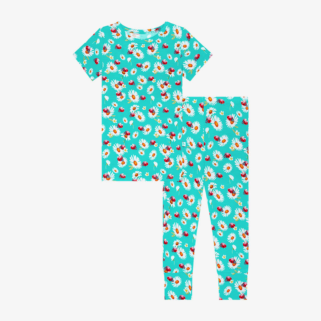 Posh Peanut- Ladybug Short Sleeve Basic Pajamas
