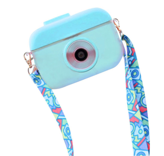 Camera Drink Cup with Strap-Blue