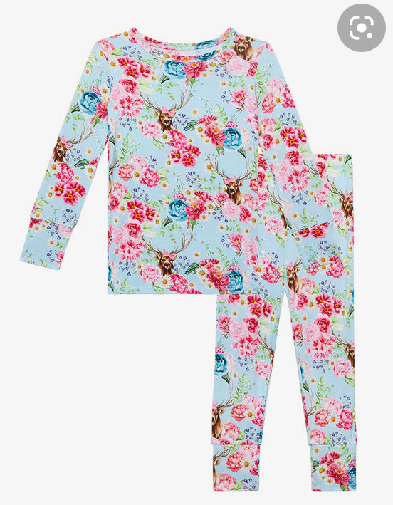 Fawn -Basic Long Sleeve Pajama Set
