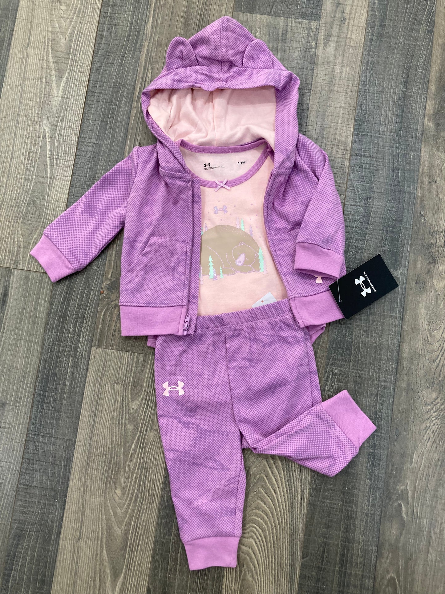 Under Armour Pacific Purple Infant Set with Onesie