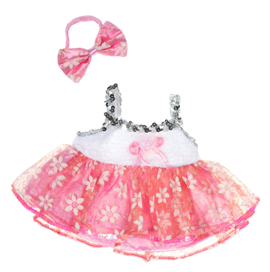 16" Pink Passion Hearts Dress (The Bear Factory)