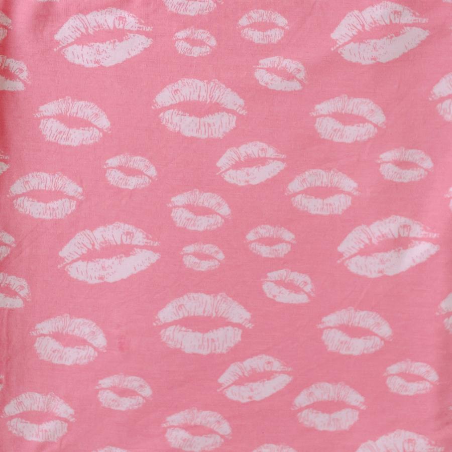 Pink Kisses Two-Piece Bamboo Viscose Pajama Set